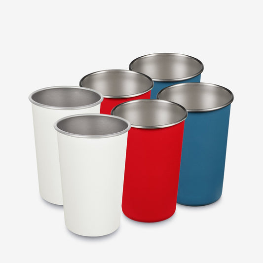 16oz Pint Cup 6-Pack - Red, White & Blue